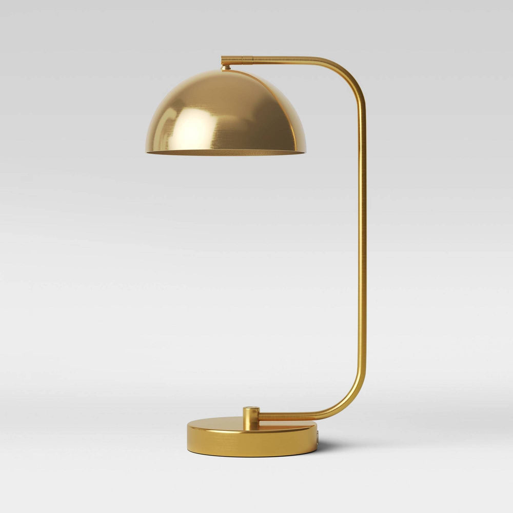 Valencia Dome Table Lamp Brass (Includes LED Light Bulb) - Threshold